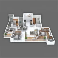 Codename T Square 3 BHK floor plan in Tathawade, Pune view 5